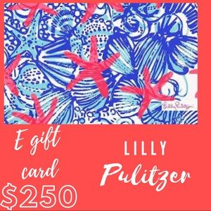 Unused $250 Lilly Pulitzer E Gift card